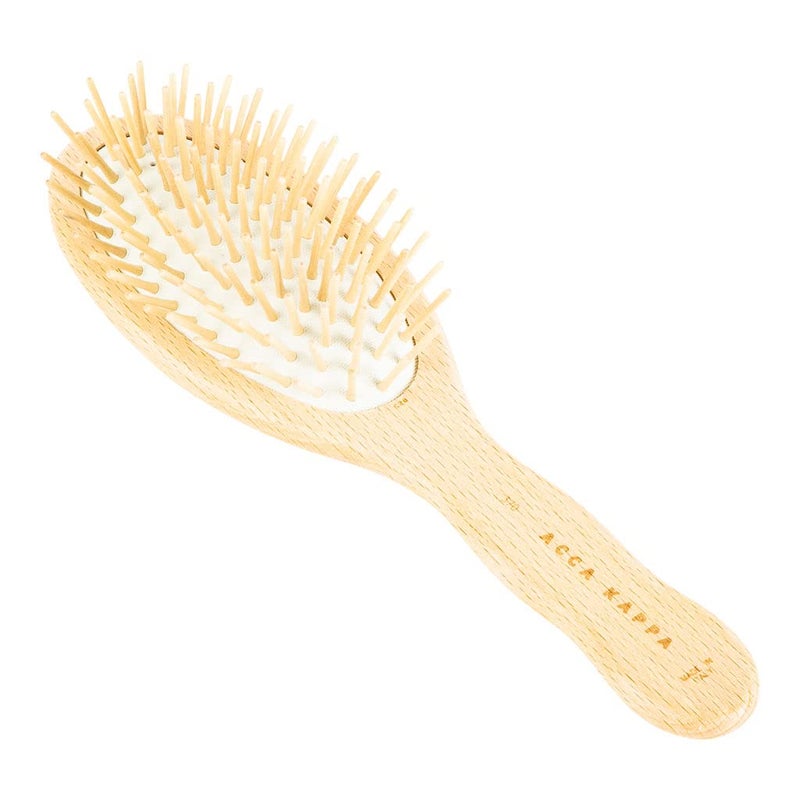 Acca Kappa Pneumatic Beech Wood Oval Brush With Wooden Pins - Image 1