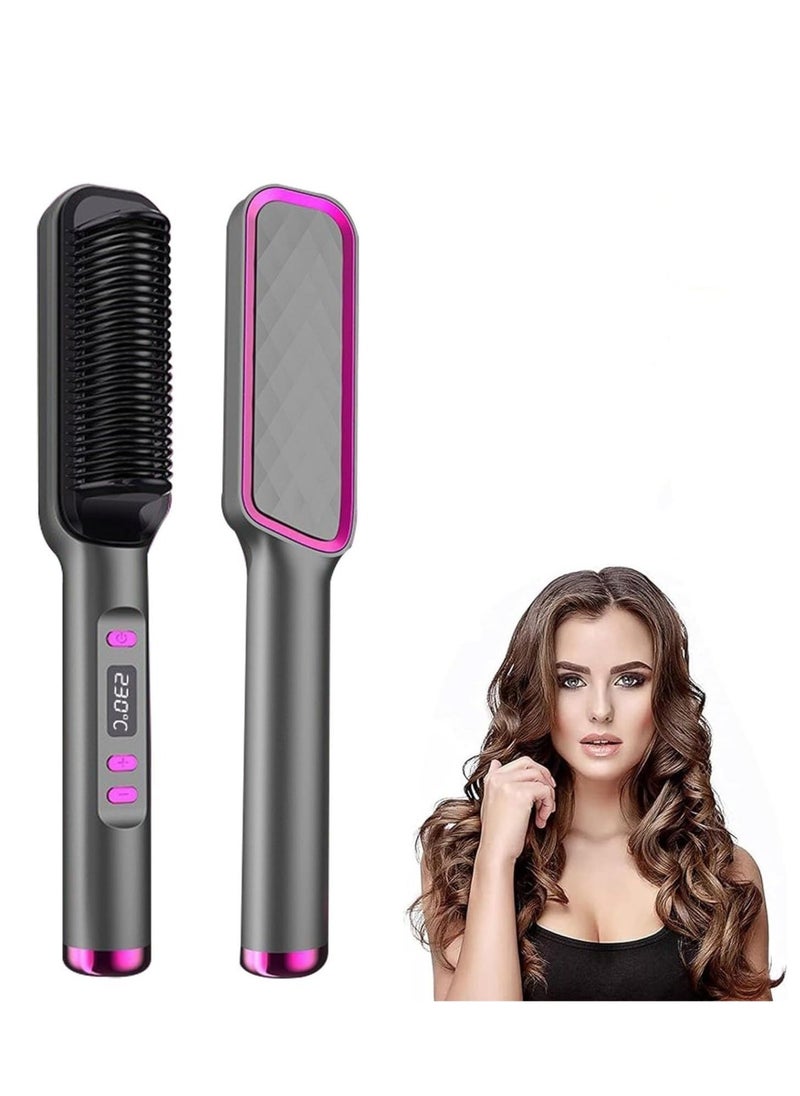 Y&D Hair Straightener Brush,30-Speed Negative Ion Styling Comb, Hot Comb Electric, 5 Temp Settings Tools Fast Heated Brush Suitable for Home and Salon  - Image 1