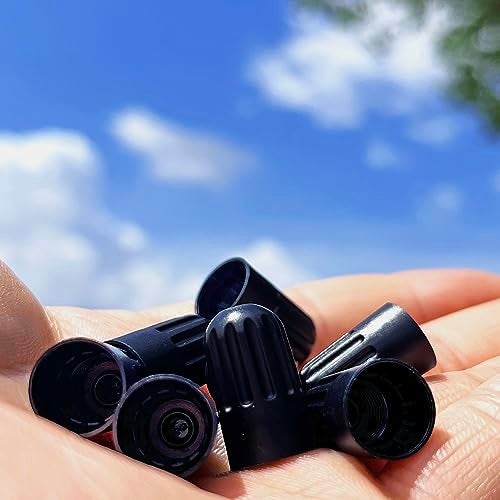 TPMSCENTER Black TPMS Plastic Tire Valve Stem Caps with Rubber Seal Universal Long Air Valve Stem Caps for TPMS20008 Rubber Valve, Airtight Seal, ­All-Weather, Air Protection, ­Light-Weight (8 Pack) - Image 4