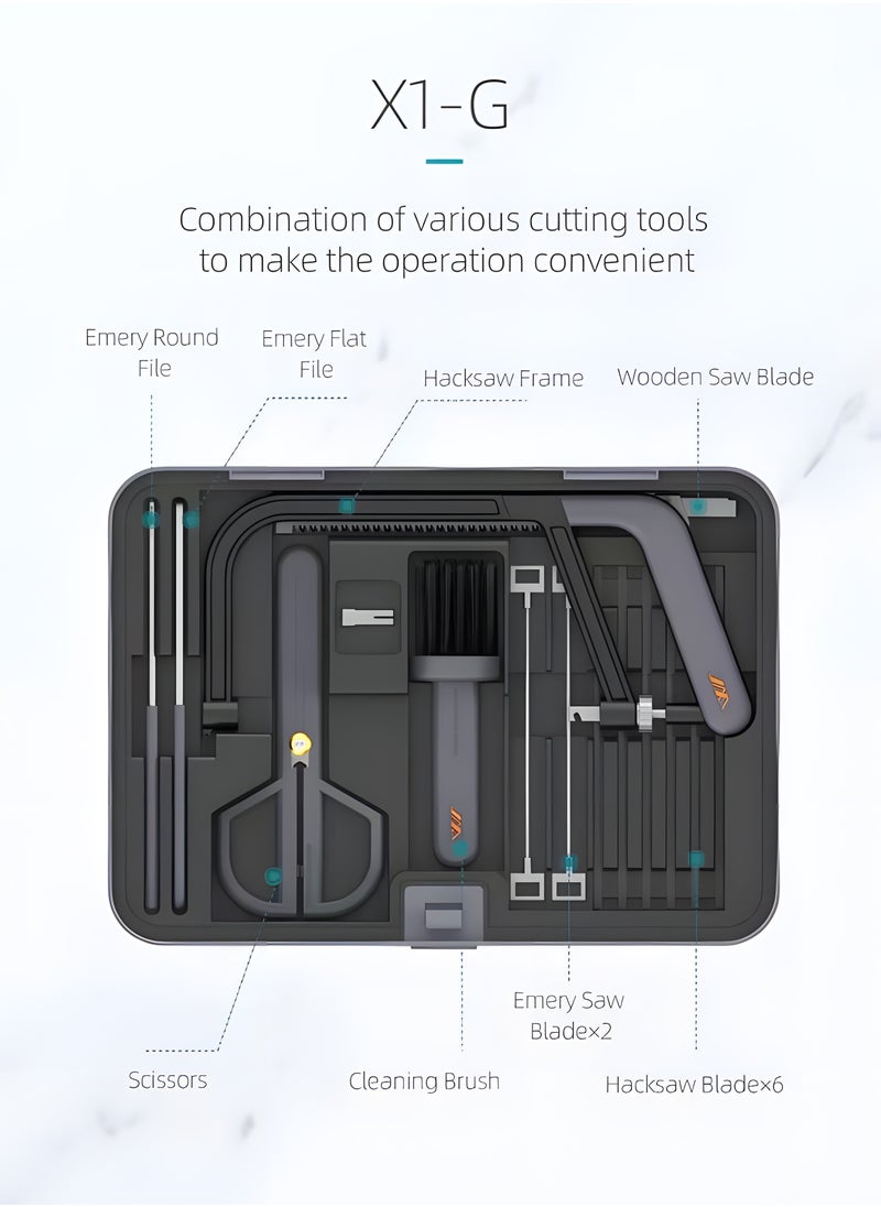 JIMIHOME - 15Piece Cutting Tool Set - Home Repair Tool Kit with Box, Multi-Function Hand Tools for DIY, Household and Maintenance, Portable, Compact, Lightweight - Image 1
