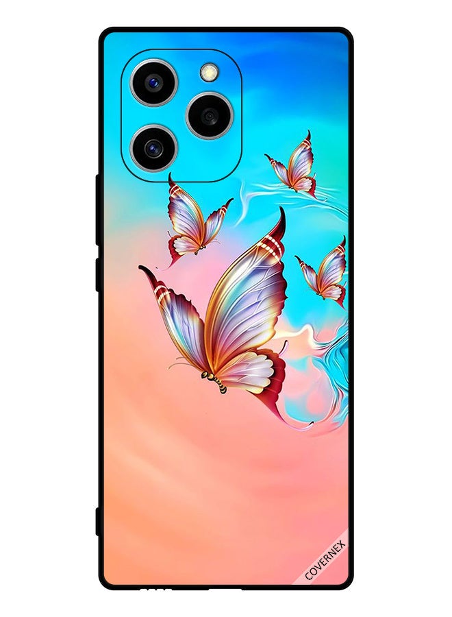 Covernex Protective Case Cover For Honor 60 SE Butterflies Flying Over Paint - Image 1