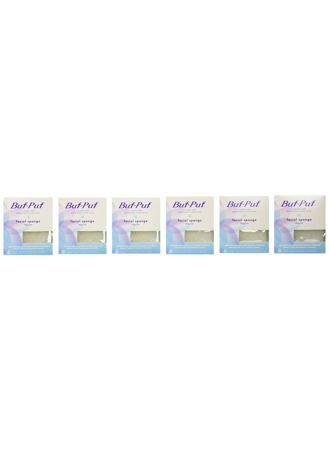 Buf-Puf Reusable Facial Sponge Regular 6 Count  - Image 4