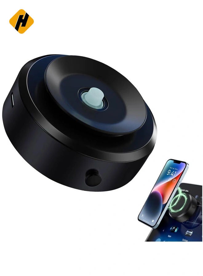 HuHa Electric Vacuum Magnetic Suction Phone Mount – Hands-Free Shower Holder, Magnetic Cell Phone Stand for Car, Gym, Mirror, & Smooth Surfaces (Compatible with MagSafe iPhone & Android) - Image 1