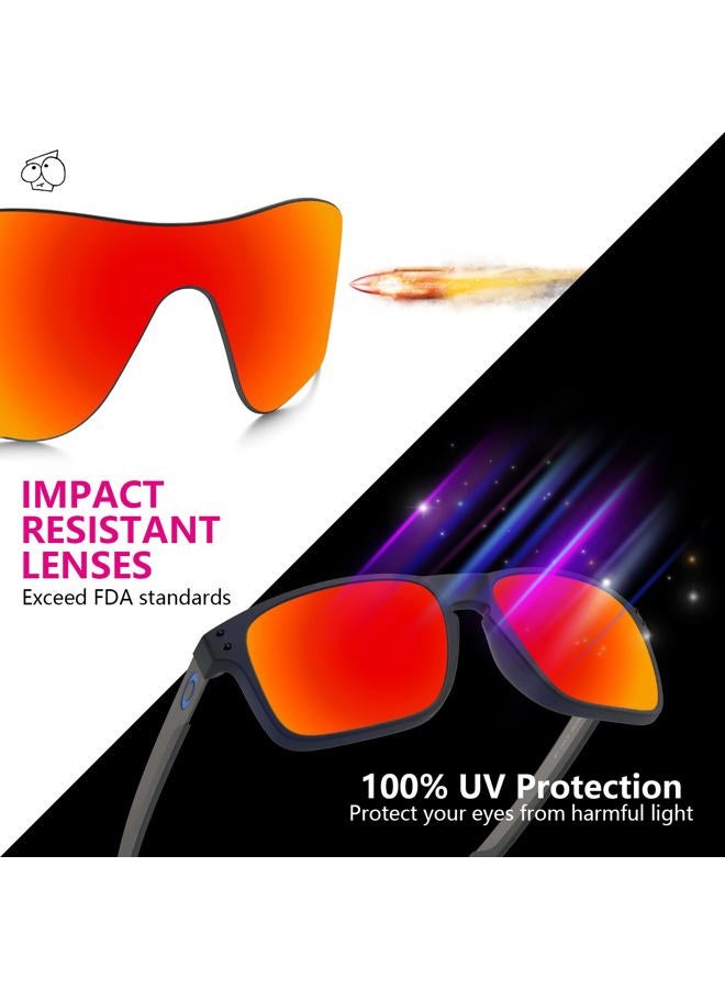 EZReplace Lenses Replacement for Oakley Fuel Cell OO9096 Sunglasses (Polarized Lenses) - Fits Oakley Fuel Cell Frame (Carbon Black+Ice Blue+Fire Red+Metal Silver) - Image 3