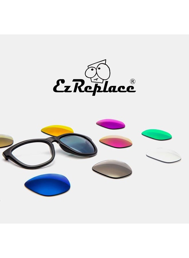 EZReplace Lenses Replacement for Oakley Fuel Cell OO9096 Sunglasses (Polarized Lenses) - Fits Oakley Fuel Cell Frame (Carbon Black+Ice Blue+Fire Red+Metal Silver) - Image 4