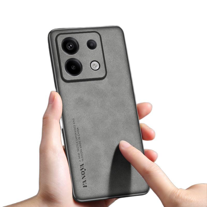 غطاء واقي، Silver، مقاوم للصدمات لـ Redmi Note 14 باللون الفضي باللون الأحمر - Image 3