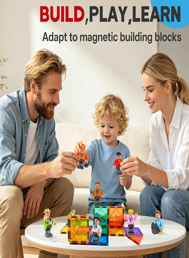Landtaix Magnetic People Figures for Kids, 15PCS Community Helpers Toys - Image 5