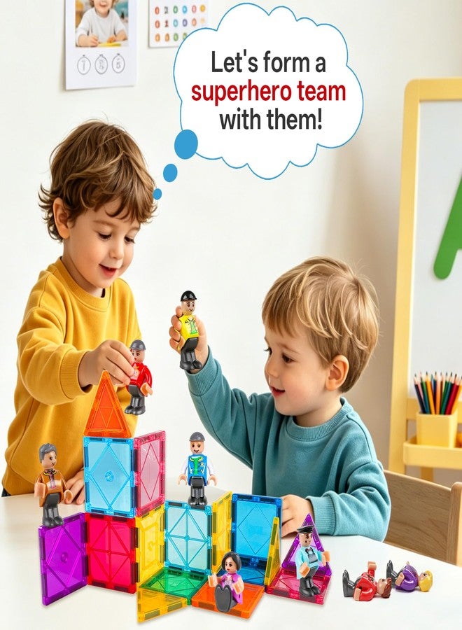 Landtaix Magnetic People Figures for Kids, 15PCS Community Helpers Toys - Image 3