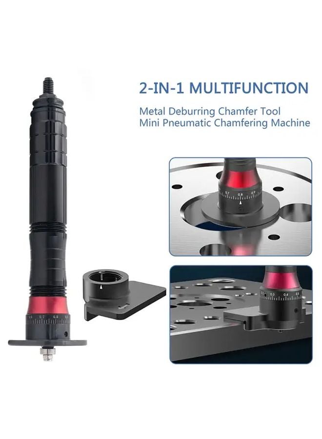 2 In 1 Mini Deburring Tool Pneumatic Die Grinder For Metal And Wood AX207 Round - Image 3
