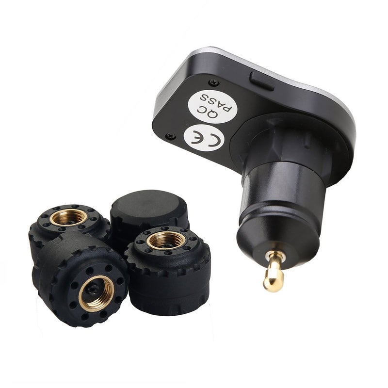 نظام مراقبة ضغط الإطارات اللاسلكي، TPMS عالمي مع شاشة LCD في الوقت الفعلي، 5 أوضاع إنذار، 4 حساسات متطورة مقاومة للماء، عمر بطارية سنتين، قابس ولاعة السجائر، 0-6 بار / 0-87 PSI - Image 3