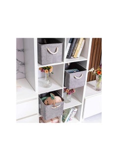 VIO Foldable Cloth Basket Organizer Soft Fabric Storage Bag for Baby Supplies Clothes Nappies Diapers Milk Wipes Creams Washable Canvas Storage Bin for Toys Books Rattles Blocks Assorted  - Image 5
