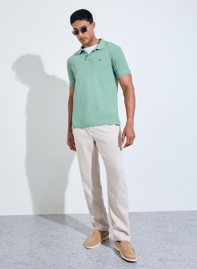ستايلي Polo بقصة عادية للرجال بياقة مضلعة - Image 2