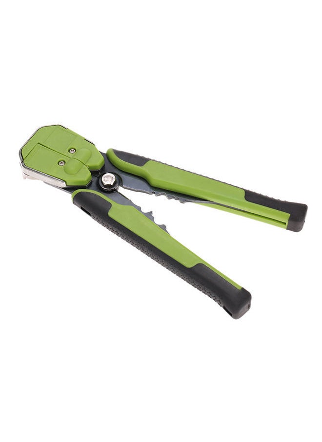 NIBEMINENT - Multifunctional Adjustable Cable Wire Stripper Crimping Tool Green - Image 1