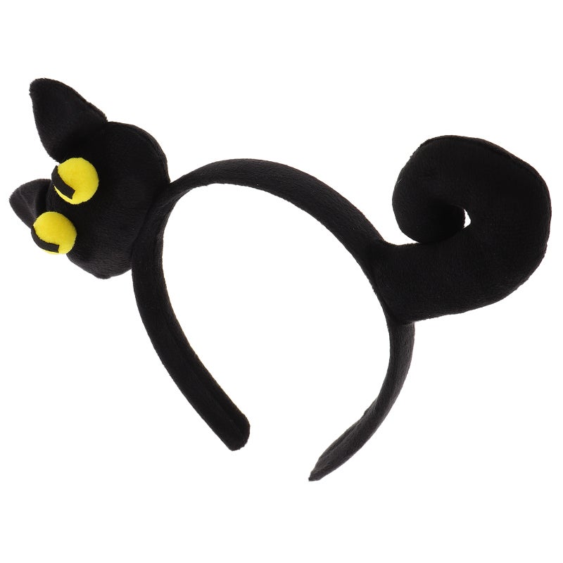 Cute Headband Women Black Furry Headband Soft Plush Hairband Comfortable Headwear For Daily Outfits Cosplay Theme Parties - Image 3