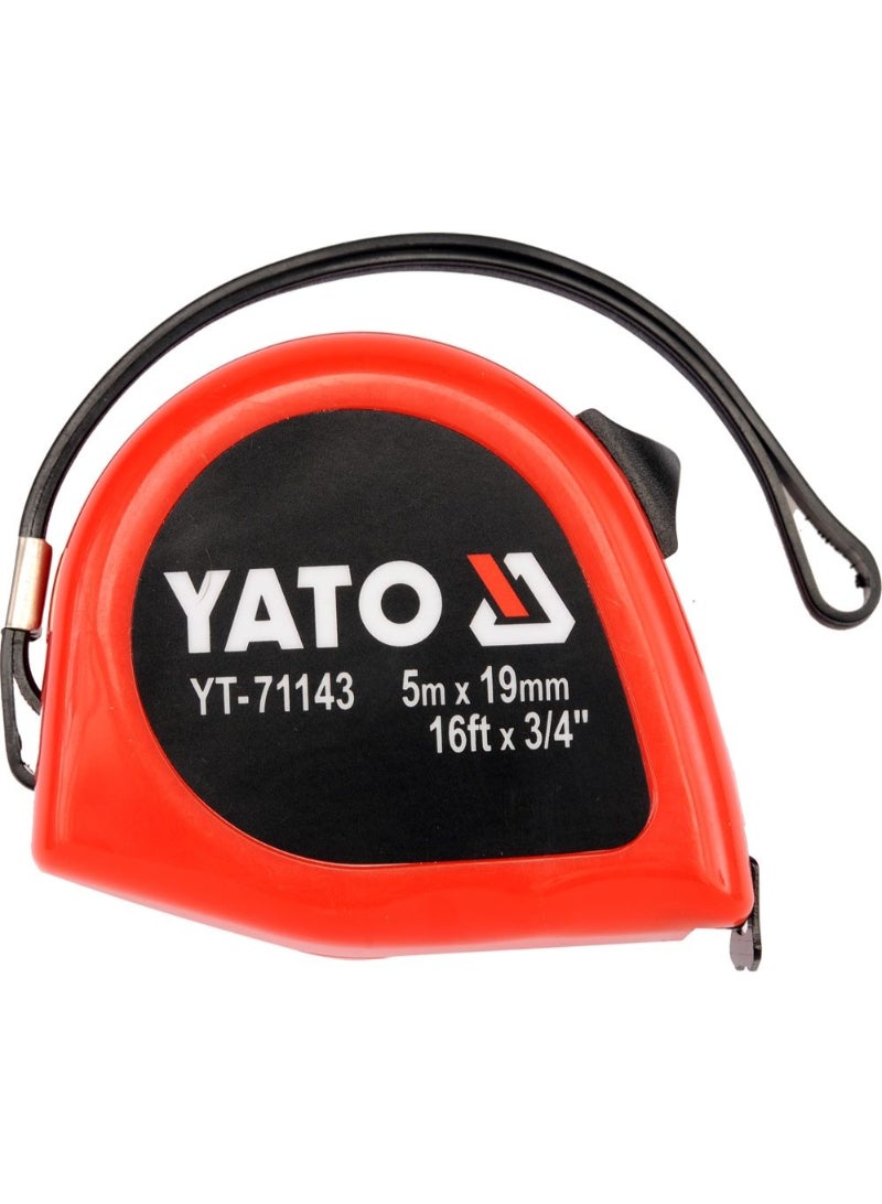Yato YATO Measuring Tape 5Mx19mm Double Blister Card YT-71143 