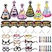 HOWAF New Years Eve Party Supplies 42pcs Happy New Year Cone Hats Fringed Noisemaker Headpieces Paper Eyeglasses for 2026 New Year Eve Party Decoration Favors 2026 Decorations Kit for Adults - Image 3