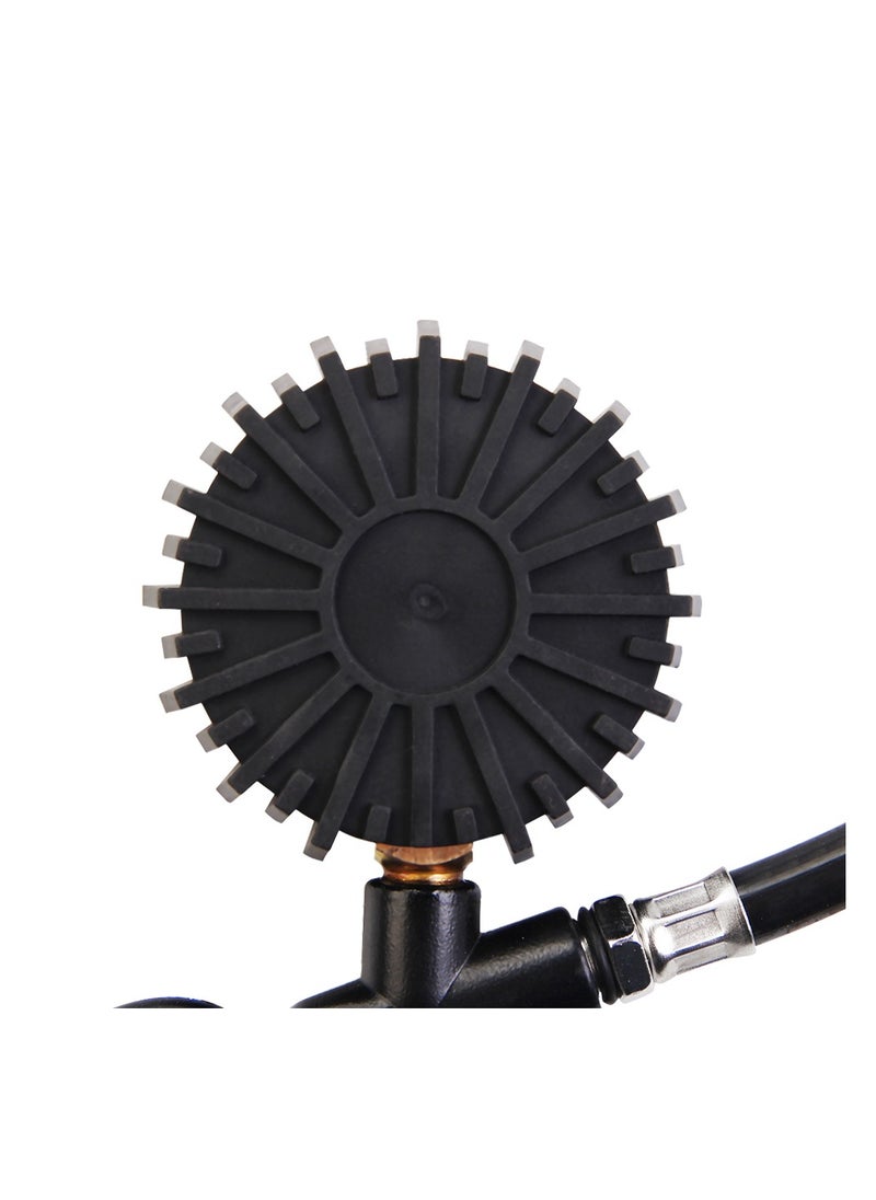 KSEIBI Tire Inflator with Gauge/Classic S, Rubber, Combines 3 Tools in One Compact Design—An Inflation Gun, Dual Head Air Chuck, And Gauge, Tire Inflation Tool, Cordless Tire Inflator, Checking Tire Pressure  - Image 3