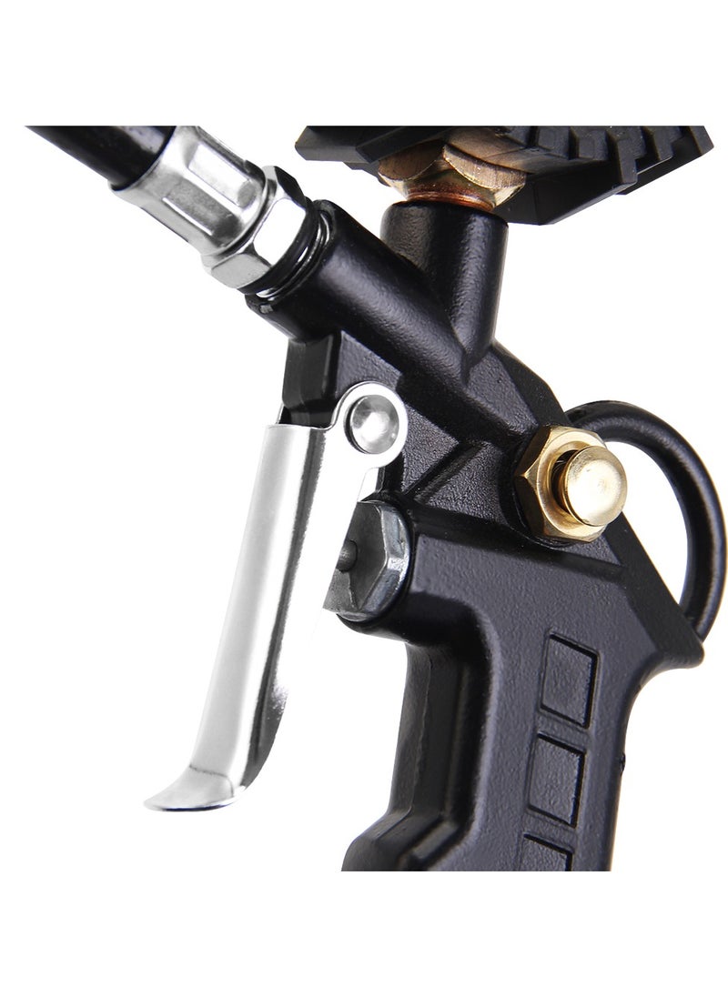 KSEIBI Tire Inflator with Gauge/Classic S, Rubber, Combines 3 Tools in One Compact Design—An Inflation Gun, Dual Head Air Chuck, And Gauge, Tire Inflation Tool, Cordless Tire Inflator, Checking Tire Pressure  - Image 5