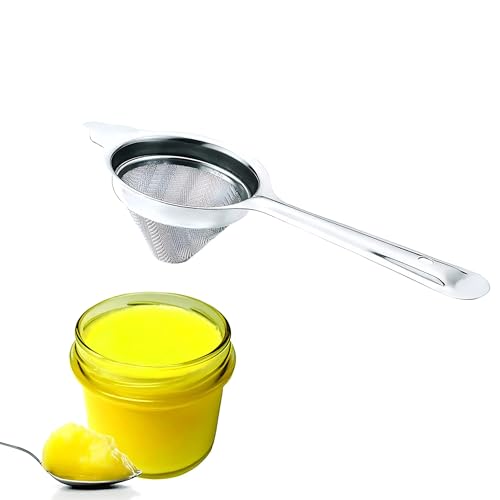 Brunchy Stainless Steel Tea Strainer Steel Chai Chhalni - Tea Infuser Chalni & Coffee Strainer - Durable Tea Filter Stainless Steel for Perfect Brewing and Easy Cleaning (1, Conical Small) - Image 3