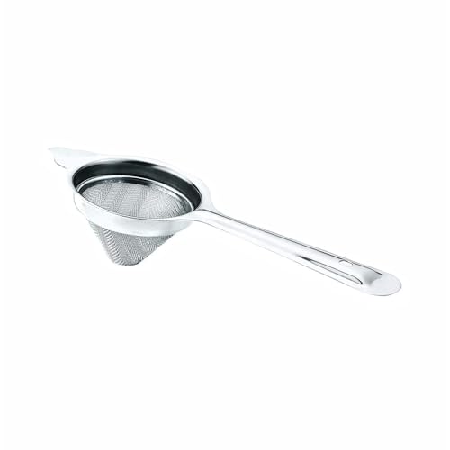 Brunchy Stainless Steel Tea Strainer Steel Chai Chhalni - Tea Infuser Chalni & Coffee Strainer - Durable Tea Filter Stainless Steel for Perfect Brewing and Easy Cleaning (1, Conical Small) - Image 1