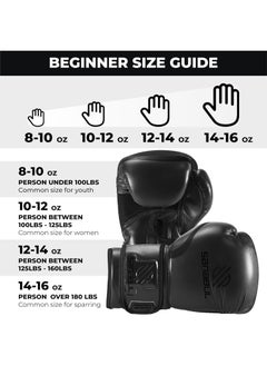 Sanabul  Essential Gel Boxing Gloves | Pro-Tested Kickboxing Gloves for Men and Women | Ideal for Boxing, MMA, Muay Thai, and Heavy Bag Training All Black  - Image 3