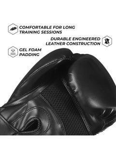 Sanabul  Essential Gel Boxing Gloves | Pro-Tested Kickboxing Gloves for Men and Women | Ideal for Boxing, MMA, Muay Thai, and Heavy Bag Training All Black  - Image 4
