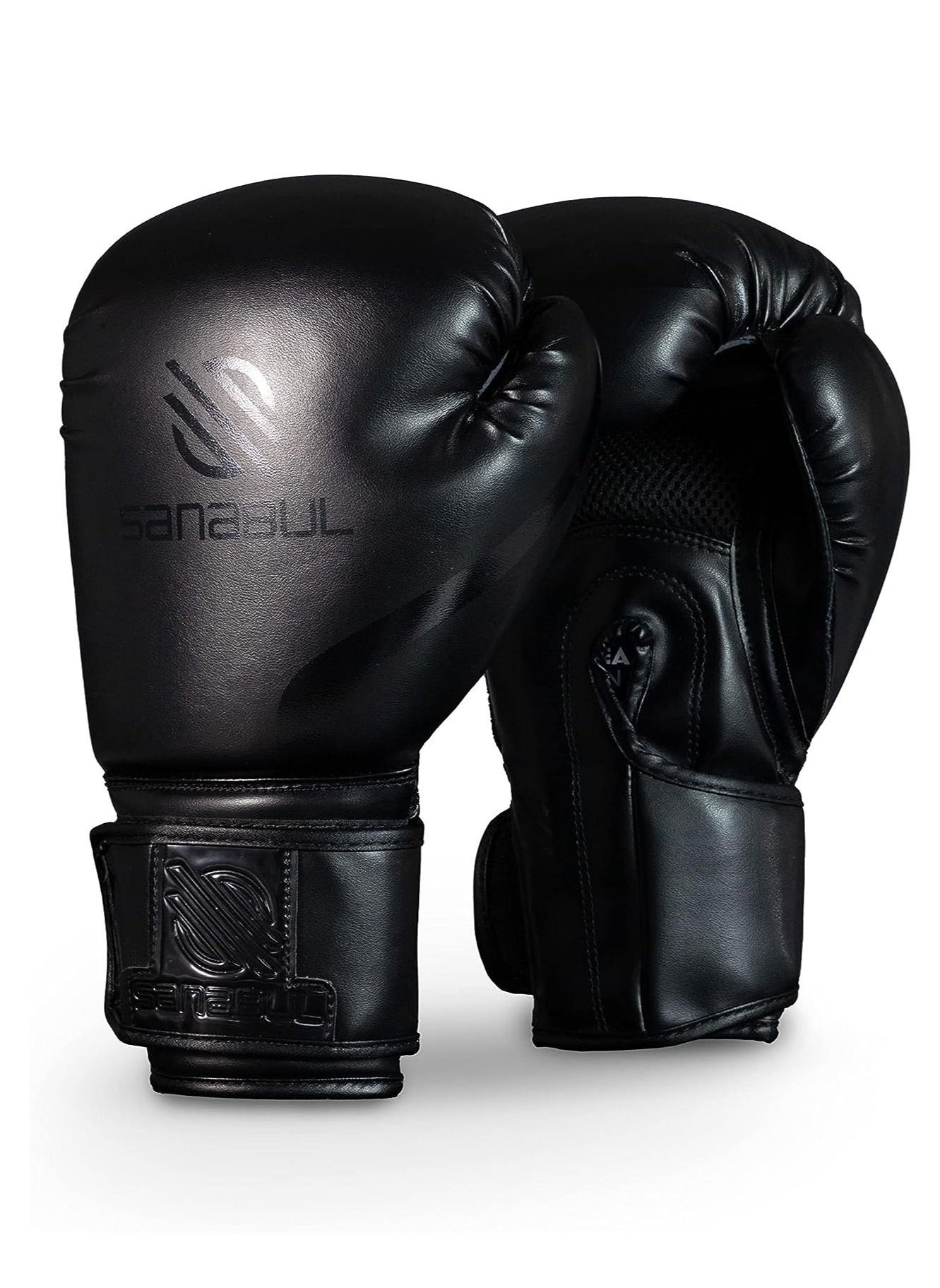 Essential Gel Boxing Gloves | Pro-Tested Kickboxing Gloves for Men and Women | Ideal for Boxing, MMA, Muay Thai, and Heavy Bag Training All Black 