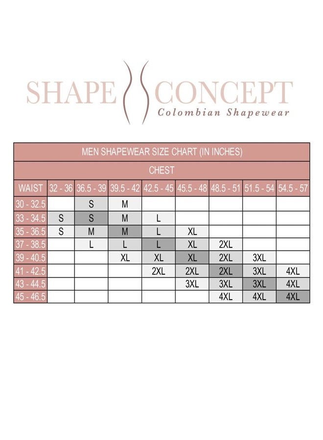 SHAPE CONCEPT 067 Fajas Colombianas para Hombres Mens Girdle High Compression Garmen Shapewear Body Shaper for Men, Beige, XL - Image 4