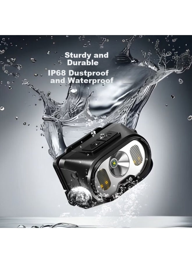 Warsun W21 Sensor Headlamp High Brightness Night Fishing Headlight Head-mounted Work Light Long Battery Life Outdoor Mining Fishing Lamp - Image 4