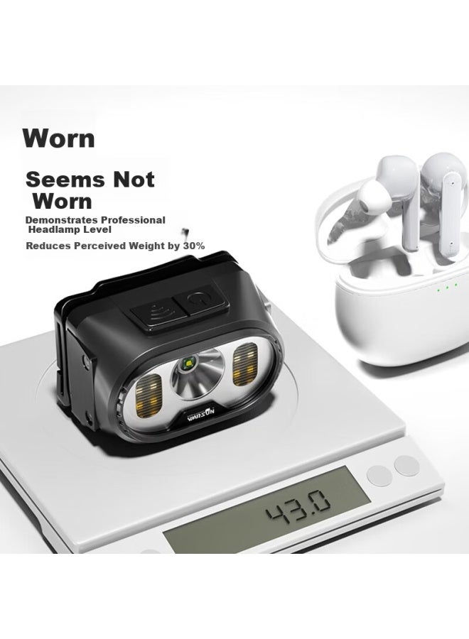 Warsun W21 Sensor Headlamp High Brightness Night Fishing Headlight Head-mounted Work Light Long Battery Life Outdoor Mining Fishing Lamp - Image 3