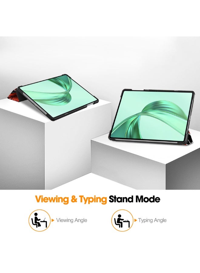 Suitable for 2024 new HONOR Pad X8A graffiti strap bracket function, shockproof and anti drop three fold protective cover - Image 3