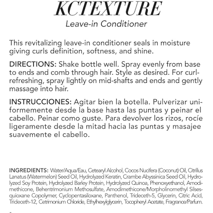 KERATIN COMPLEX - KCTEXTURE LEAVE-IN CONDITIONER - 5 OZ - Image 3