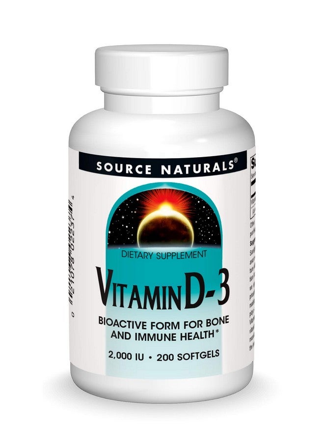 Source Naturals Vitamin D 3 5000 Iu Supports Bone & Immune Health 120 Capsules  - Image 1