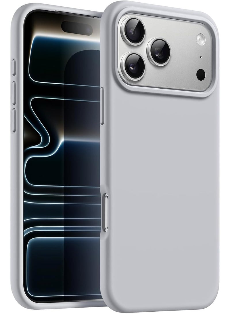 Liquid Silicone Protective Case Compatible with iPhone 17 Pro 6.3-Inch, Slim Matte Back Cover, Silky Soft Touch, Shockproof Design, Anti-Fingerprint with Microfiber Lining - Image 1