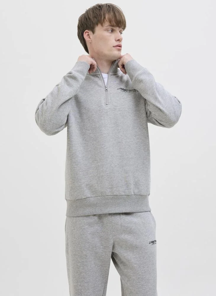 Half Zip Detailed Sweatshirt