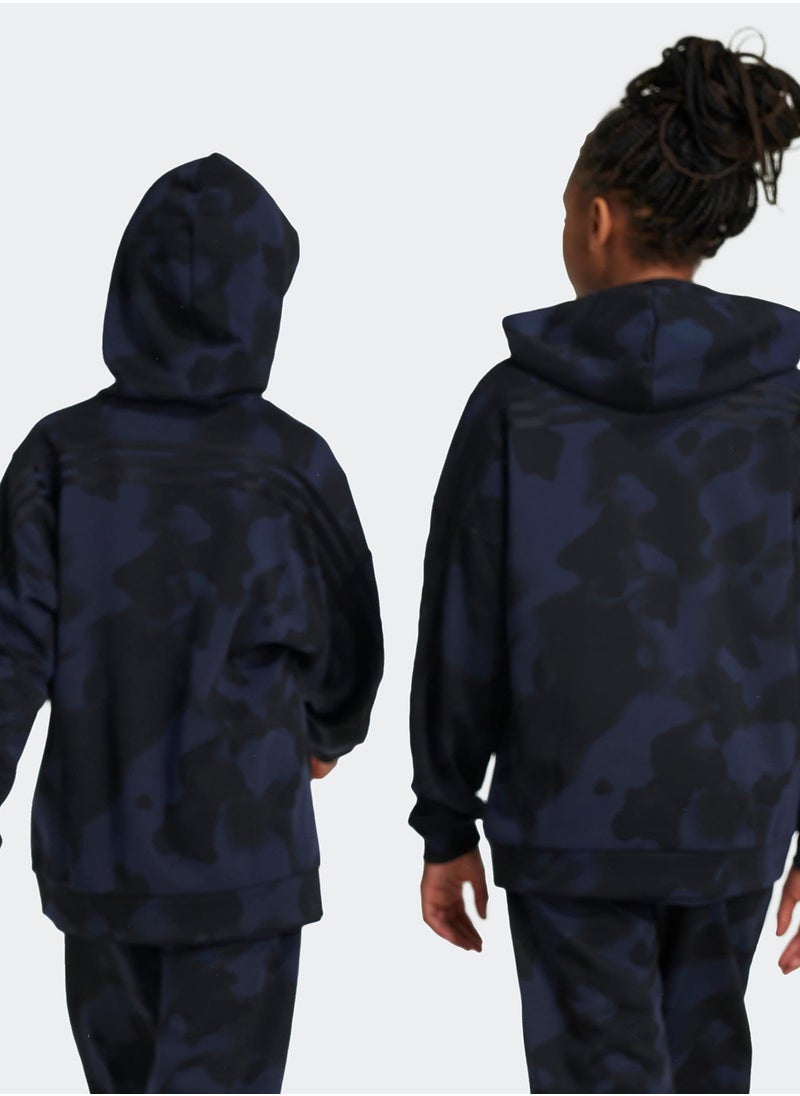 Adidas Youth Future Icon Aop Hoodie  - Image 2