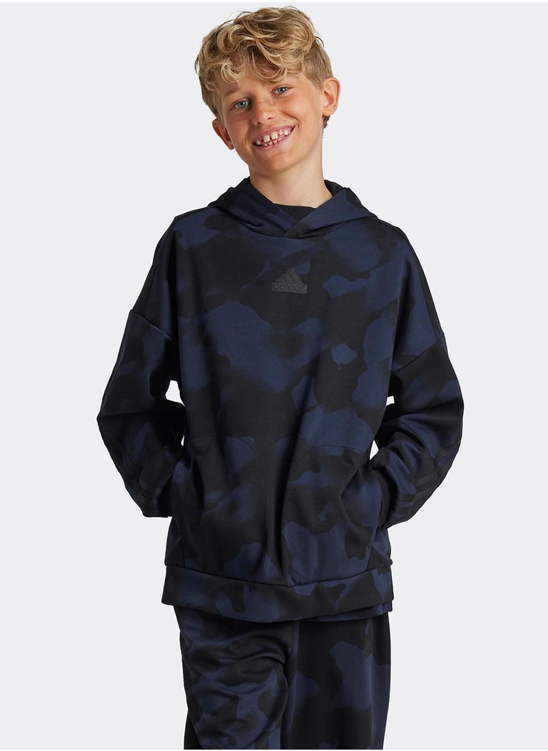 Adidas Youth Future Icon Aop Hoodie  - Image 3