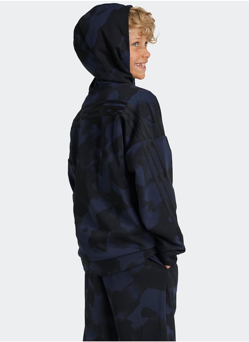 Adidas Youth Future Icon Aop Hoodie  - Image 4