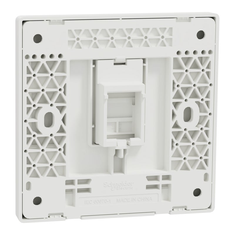 Schneider Electric مأخذ بيانات شneider Electric Vivace E Cat6 RJ6 1 Gang مع غطاء أبيض لامع - Image 3