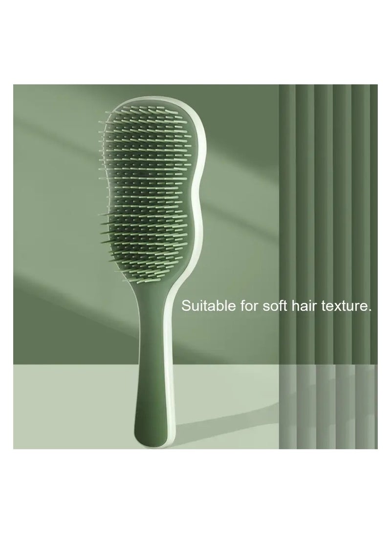 LANGMANNI HairPro Detangling Hair Brush for Normal Hair - Plastic Bristle Scalp Massager Comb, Anti-Static ABS Handle, Finishing Comb for Frizz-Free Shine, Suitable for Daily Use - Image 2