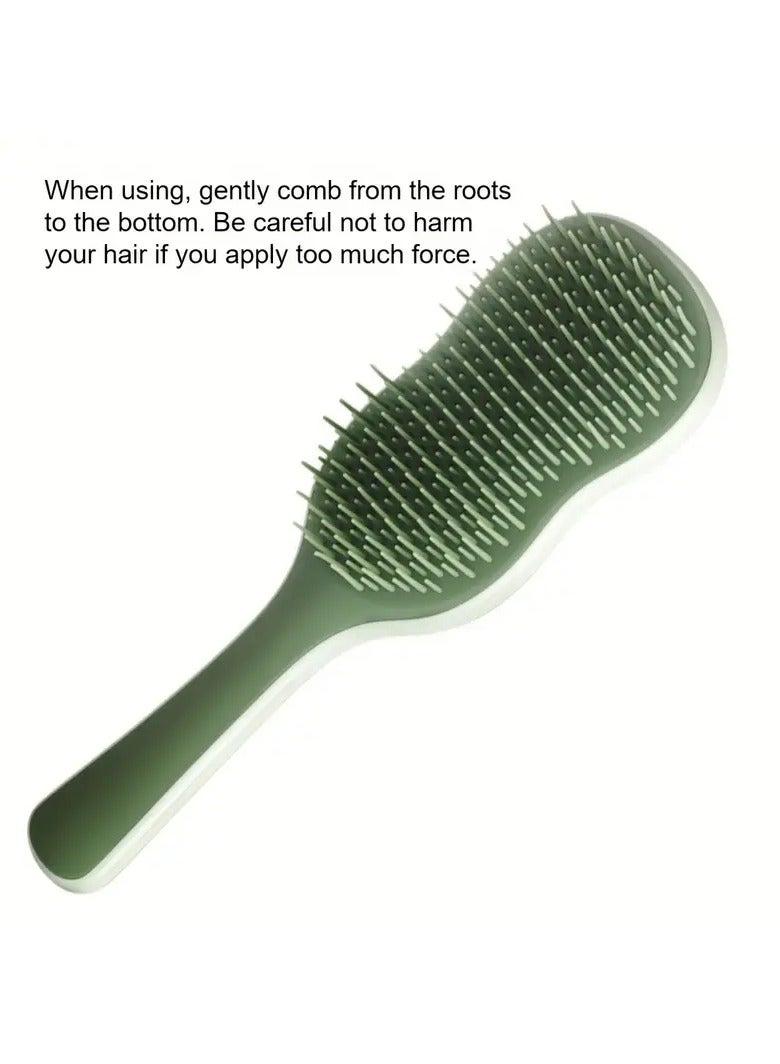 LANGMANNI HairPro Detangling Hair Brush for Normal Hair - Plastic Bristle Scalp Massager Comb, Anti-Static ABS Handle, Finishing Comb for Frizz-Free Shine, Suitable for Daily Use - Image 5