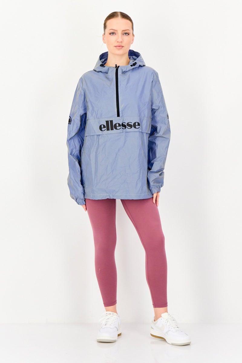 Ellesse جاكيت رياضي نسائي بأكمام طويلة مناسب للجري، رمادي - Image 4