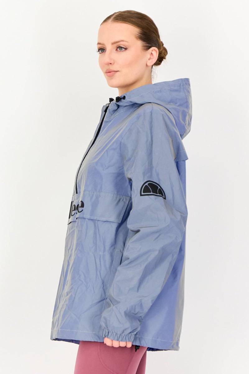 Ellesse جاكيت رياضي نسائي بأكمام طويلة مناسب للجري، رمادي - Image 2