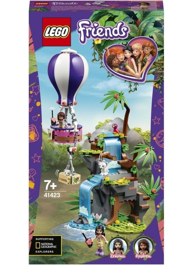 LEGO - LEGO Friends Tiger Hot Air Balloon Jungle Rescue 41423 Building Kit (302 Pieces) - Image 1