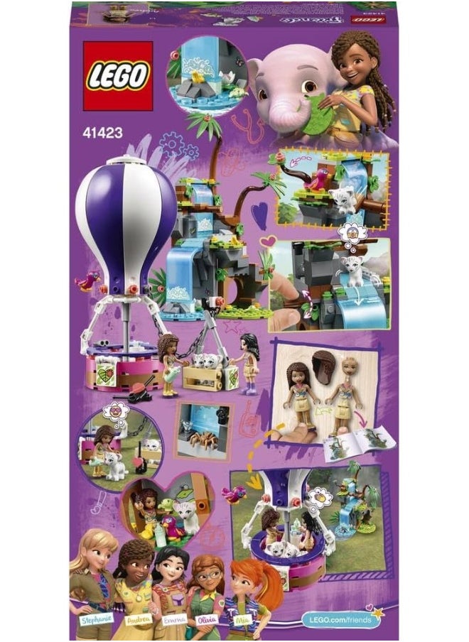 LEGO - LEGO Friends Tiger Hot Air Balloon Jungle Rescue 41423 Building Kit (302 Pieces) - Image 1