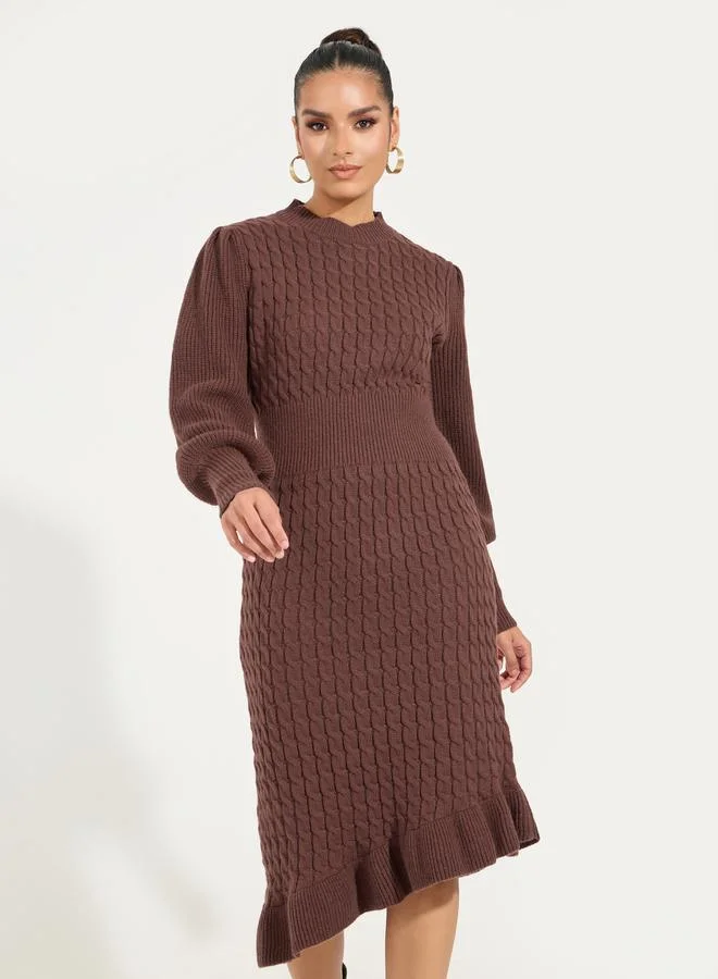 Styli Cable Knit Dress