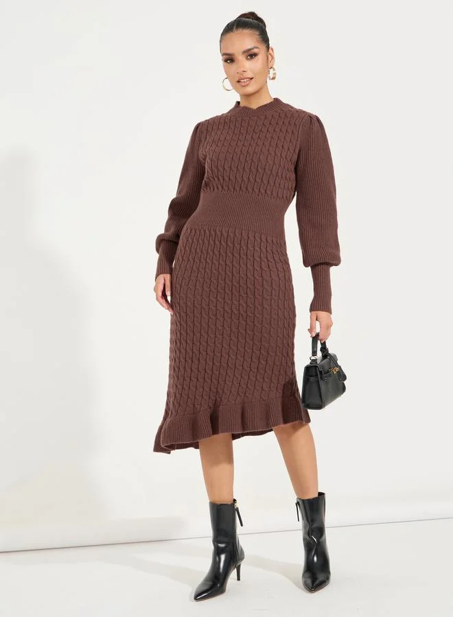 Styli Cable Knit Dress