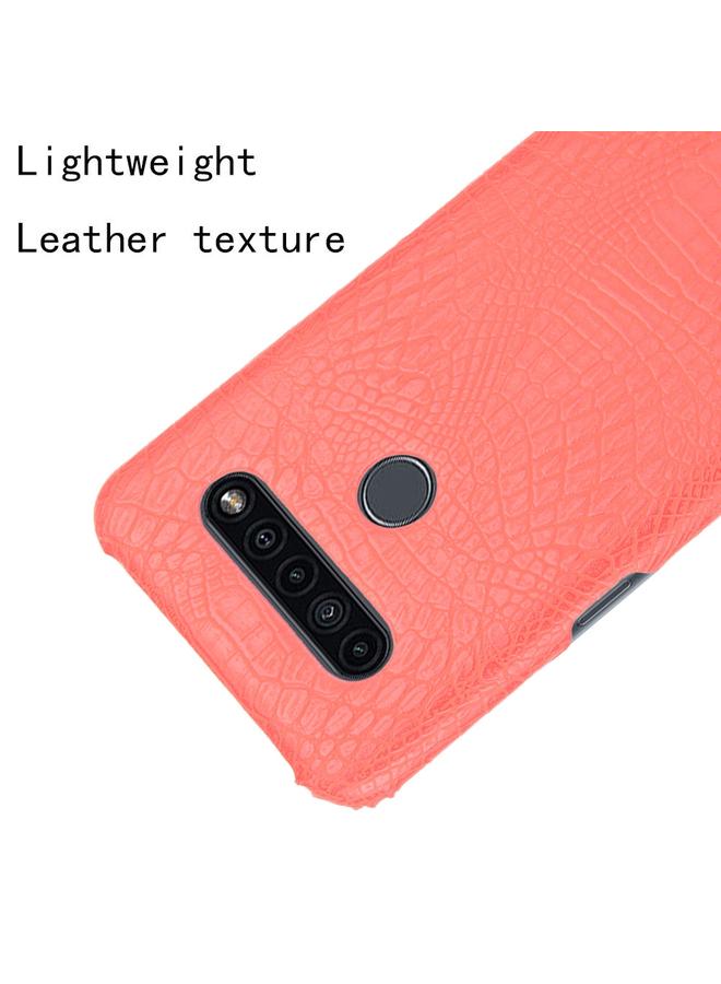 S-TOP Case For LG K41S Shockproof Crocodile Texture PC + PU Case - Image 4
