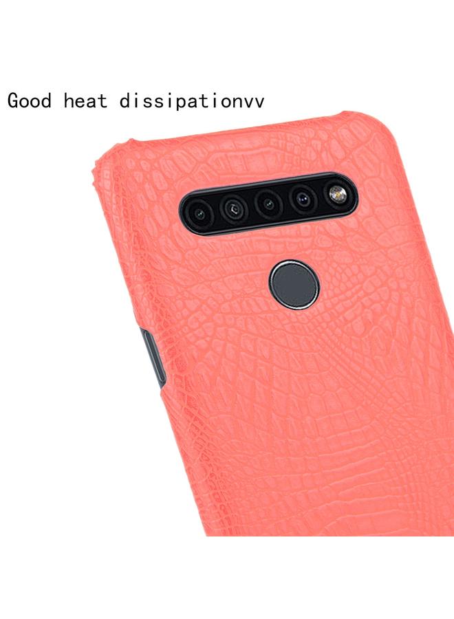 S-TOP Case For LG K41S Shockproof Crocodile Texture PC + PU Case - Image 5