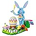 Brickcraft Bricktanicals Bunny Artist Building Brick Set 310 Piece Easter Rabbit Kit with 4 Color Markers Egg Decorating Spring Decor Display Kids Arts Crafts Activity Ages 8 Gift for Boys Girls - Image 4